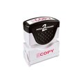 Cosco Cosco® Pre-Inked Message Stamp, COPY, 1/2" x 1-5/8", Red 35594